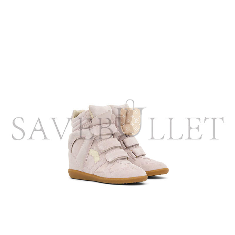 ISABEL MARANT BEKETT LEATHER WEDGE SNEAKERS BK0010FA-C2E02O